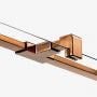 Ścianka prysznicowa walk-in 140 cm miedź szczotkowany/szkło przezroczyste EXK7173 New Trendy Avexa Copper Brushed zdj.3