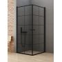 Kabina prysznicowa 90x90 cm kwadratowa czarny mat/szkło przezroczyste K0285A/D0285A_błędny New Trendy New Soleo Black zdj.1