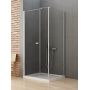 Kabina prysznicowa 110x90 cm prostokątna chrom połysk/szkło przezroczyste K0362 New Trendy New Soleo zdj.1