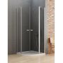 Kabina prysznicowa 80x80 cm półokrągła chrom połysk/szkło przezroczyste K0418 New Trendy New Soleo zdj.1