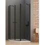Kabina prysznicowa 100x80 cm czarny mat/szkło przezroczyste K0618 New Trendy New Soleo Black zdj.1