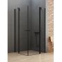 Kabina prysznicowa 110x90 cm prostokątna czarny mat/szkło przezroczyste K0761 New Trendy New Soleo Black zdj.1