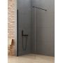 Ścianka prysznicowa walk-in 80 cm czarny mat/szkło przezroczyste K0768WP New Trendy New Soleo Black zdj.1
