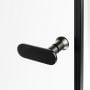 Ścianka prysznicowa walk-in 60 cm czarny mat/szkło przezroczyste K0776 New Trendy New Soleo Black zdj.4