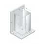 Kabina prysznicowa 100x80 cm prostokątna chrom połysk/szkło przezroczyste K0905 New Trendy Prime zdj.2