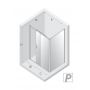 Kabina prysznicowa 100x80 cm prostokątna chrom połysk/szkło przezroczyste K1225 New Trendy Prime zdj.2