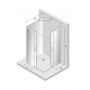 Kabina prysznicowa 100x90 cm prostokątna chrom połysk/szkło przezroczyste K1524 New Trendy Prime zdj.2