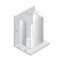 Kabina prysznicowa 120x110 cm prostokątna chrom połysk/szkło przezroczyste K1579 New Trendy Prime zdj.2