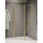 Kabina prysznicowa 100x80 cm złoty połysk/szkło przezroczyste K1669 New Trendy New Soleo Light Gold zdj.1