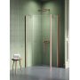 Kabina prysznicowa 80x80 cm miedź szczotkowany/szkło przezroczyste K1700 New Trendy New Soleo Copper Brushed zdj.1