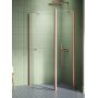 Kabina prysznicowa 100x80 cm miedź szczotkowany/szkło przezroczyste K1702 New Trendy New Soleo Copper Brushed zdj.1