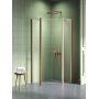 Kabina prysznicowa 80x80 cm miedź szczotkowany/szkło przezroczyste K1704 New Trendy New Soleo Copper Brushed zdj.1