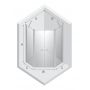 Kabina prysznicowa 80x80 cm grafitowy szczotkowany/szkło przezroczyste K1711 New Trendy New Soleo Gunmetal Brushed zdj.2