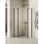 Kabina prysznicowa 90x90 cm grafitowy szczotkowany/szkło przezroczyste K1712 New Trendy New Soleo Gunmetal Brushed zdj.1