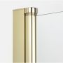 Kabina prysznicowa 80x70 cm prostokątna złoty połysk/szkło przezroczyste K1833WP New Trendy New Soleo Light Gold zdj.3