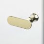 Kabina prysznicowa 80x70 cm prostokątna złoty połysk/szkło przezroczyste K1833WP New Trendy New Soleo Light Gold zdj.4