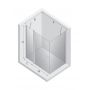 Kabina prysznicowa 100x90 cm prostokątna złoty połysk/szkło przezroczyste K1854 New Trendy New Soleo Light Gold zdj.2