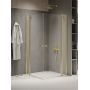 Kabina prysznicowa 120x120 cm kwadratowa złoty połysk/szkło przezroczyste K1894 New Trendy New Soleo Light Gold zdj.1