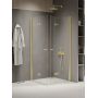 Kabina prysznicowa 100x90 cm prostokątna złoty połysk/szkło przezroczyste K1957 New Trendy New Soleo Light Gold zdj.1