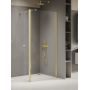 Ścianka prysznicowa walk-in 90 cm złoty połysk/szkło przezroczyste K1968 New Trendy New Soleo Light Gold zdj.1