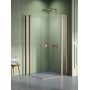 Kabina prysznicowa 120x120 cm kwadratowa miedź szczotkowany/szkło przezroczyste K2026 New Trendy New Soleo Copper Brushed zdj.1