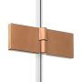 Kabina prysznicowa 120x80 cm prostokątna miedź szczotkowany/szkło przezroczyste K2038 New Trendy New Soleo Copper Brushed zdj.9