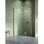 Kabina prysznicowa 90x80 cm prostokątna miedź szczotkowany/szkło przezroczyste K2064 New Trendy New Soleo Copper Brushed zdj.1