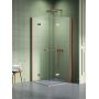 Kabina prysznicowa 90x70 cm prostokątna miedź szczotkowany/szkło przezroczyste K2077 New Trendy New Soleo Copper Brushed zdj.1
