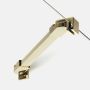 Ścianka prysznicowa walk-in 90 cm złoty połysk/szkło przezroczyste K2095WP New Trendy New Soleo Light Gold zdj.3