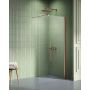 Ścianka prysznicowa walk-in 70 cm miedź szczotkowany/szkło przezroczyste K2101WP New Trendy New Soleo Copper Brushed zdj.1