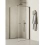 Kabina prysznicowa 90x70 cm prostokątna grafitowy szczotkowany/szkło przezroczyste K2137WP New Trendy New Soleo Gunmetal Brushed zdj.1