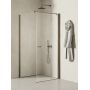 Kabina prysznicowa 100x80 cm prostokątna grafitowy szczotkowany/szkło przezroczyste K2144WP New Trendy New Soleo Gunmetal Brushed zdj.1