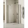 Kabina prysznicowa 110x90 cm prostokątna grafitowy szczotkowany/szkło przezroczyste K2153 New Trendy New Soleo Gunmetal Brushed zdj.1