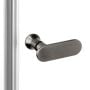 Kabina prysznicowa 110x90 cm prostokątna grafitowy szczotkowany/szkło przezroczyste K2153 New Trendy New Soleo Gunmetal Brushed zdj.7