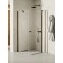 Kabina prysznicowa 120x110 cm prostokątna grafitowy szczotkowany/szkło przezroczyste K2171 New Trendy New Soleo Gunmetal Brushed zdj.1