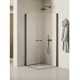 Kabina prysznicowa 100x90 cm prostokątna grafitowy szczotkowany/szkło przezroczyste K2181 New Trendy New Soleo Gunmetal Brushed zdj.1