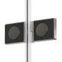 Kabina prysznicowa 100x100 cm kwadratowa grafitowy szczotkowany/szkło przezroczyste K2238 New Trendy New Soleo Gunmetal Brushed zdj.9
