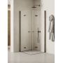 Kabina prysznicowa 80x80 cm kwadratowa grafitowy szczotkowany/szkło przezroczyste K2246 New Trendy New Soleo Gunmetal Brushed zdj.1