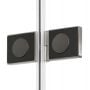 Kabina prysznicowa 90x90 cm kwadratowa grafitowy szczotkowany/szkło przezroczyste K2251 New Trendy New Soleo Gunmetal Brushed zdj.8