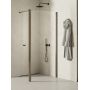 Ścianka prysznicowa walk-in 100 cm grafitowy szczotkowany/szkło przezroczyste K2276 New Trendy New Soleo Gunmetal Brushed zdj.1