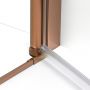 Kabina prysznicowa 80x80 cm kwadratowa miedź szczotkowany/szkło przezroczyste K2288 New Trendy New Soleo Copper Brushed zdj.4