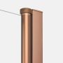 Kabina prysznicowa 80x80 cm kwadratowa miedź szczotkowany/szkło przezroczyste K2288 New Trendy New Soleo Copper Brushed zdj.6