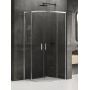 Kabina prysznicowa 80x80 cm półokrągła chrom połysk/szkło przezroczyste K3554 New Trendy Prime zdj.1