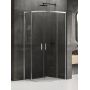 Kabina prysznicowa 90x90 cm półokrągła chrom połysk/szkło przezroczyste K3555 New Trendy Prime zdj.1