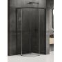 Kabina prysznicowa 80x80 cm półokrągła czarny mat/szkło przezroczyste K3556 New Trendy Prime Black zdj.1