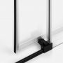 Kabina prysznicowa 80x80 cm półokrągła czarny mat/szkło przezroczyste K3556 New Trendy Prime Black zdj.6