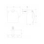 Uchwyt na papier toaletowy chrom MP60520CR Omnires Modern Project zdj.2