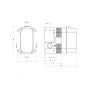 Element podtynkowy baterii BOX35X Omnires zdj.2