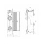 Element podtynkowy baterii BOXTE3F Omnires zdj.2