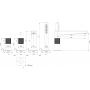 Bateria wannowo-prysznicowa nawannowa CT8032AT Omnires Contour zdj.2